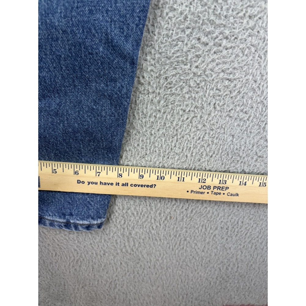 Lee Jeans Womens 16 Petite Blue Relaxed High Rise Tapered Pepper Stone Denim New - Picture 6 of 10